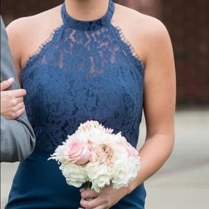Serendipity Lace Halter Bridesmaid Dress